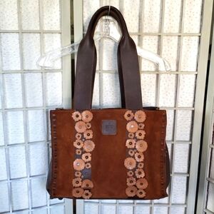 Ranch Wear all leather brown tones tote shoulder bag